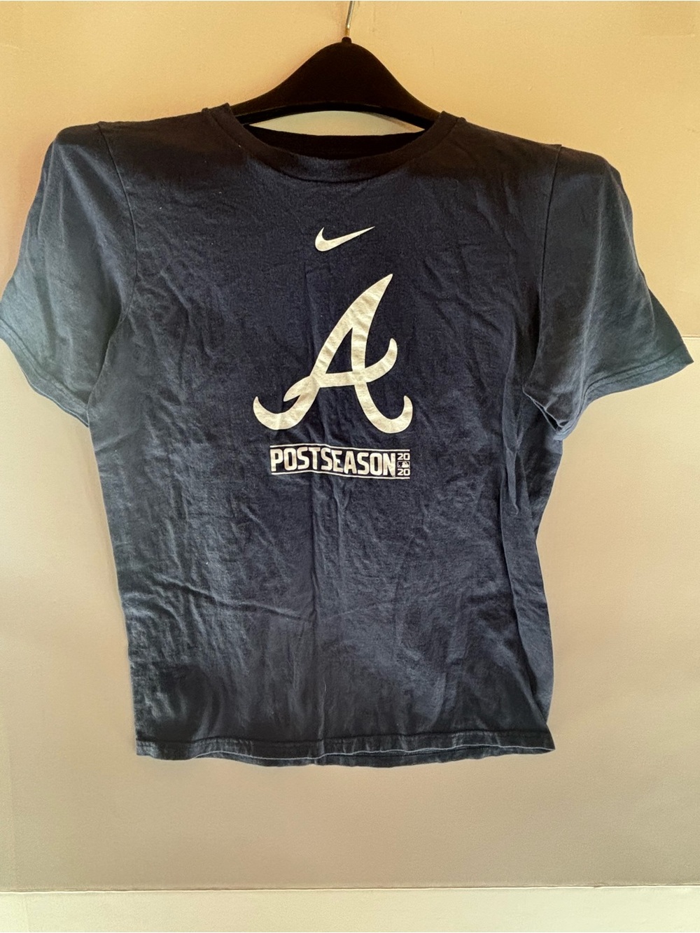 Nike Atlanta Braves Postseason Playoffs Blue T-Shirt youth L MLB
